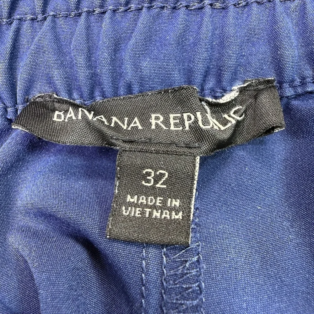 Banana Republic City Pants Mens 32x30 Navy Blue Activewear Performance Tech Golf